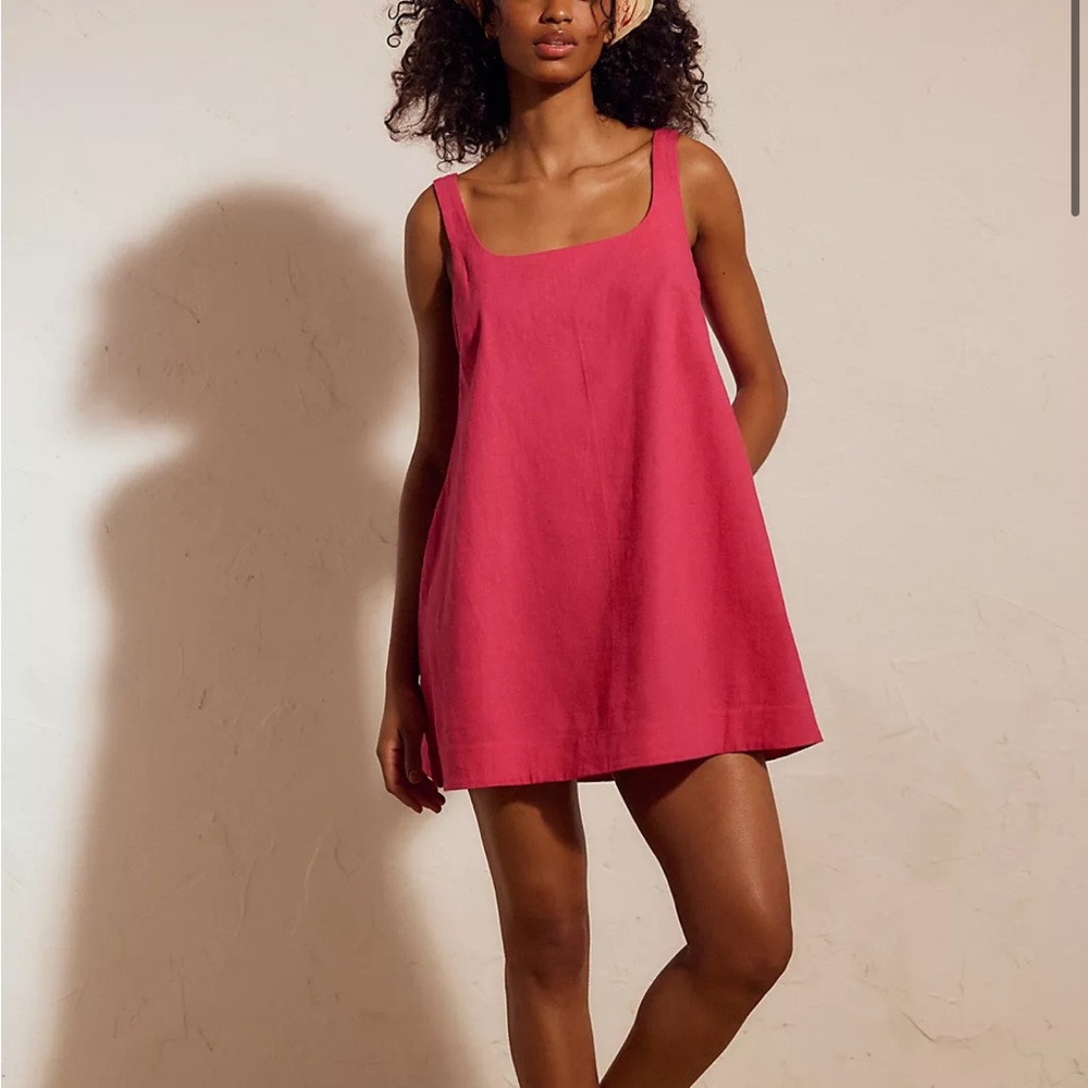 NWOT - Free People Breezy Linen Mini Dress